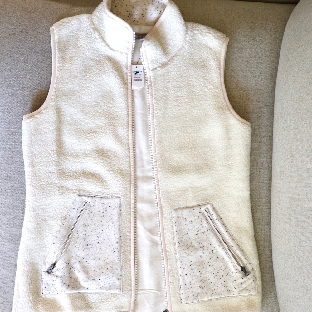 Talbots Sleeveless Sherpa Vest / XS